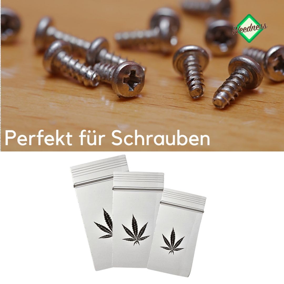 50 Cali Packs Baggies Mix – 5 Bunte Designs, 7x10 Cm, Geruchsneutral, Wiederverwendbare Zip-Beutel Für 2g Füllmenge