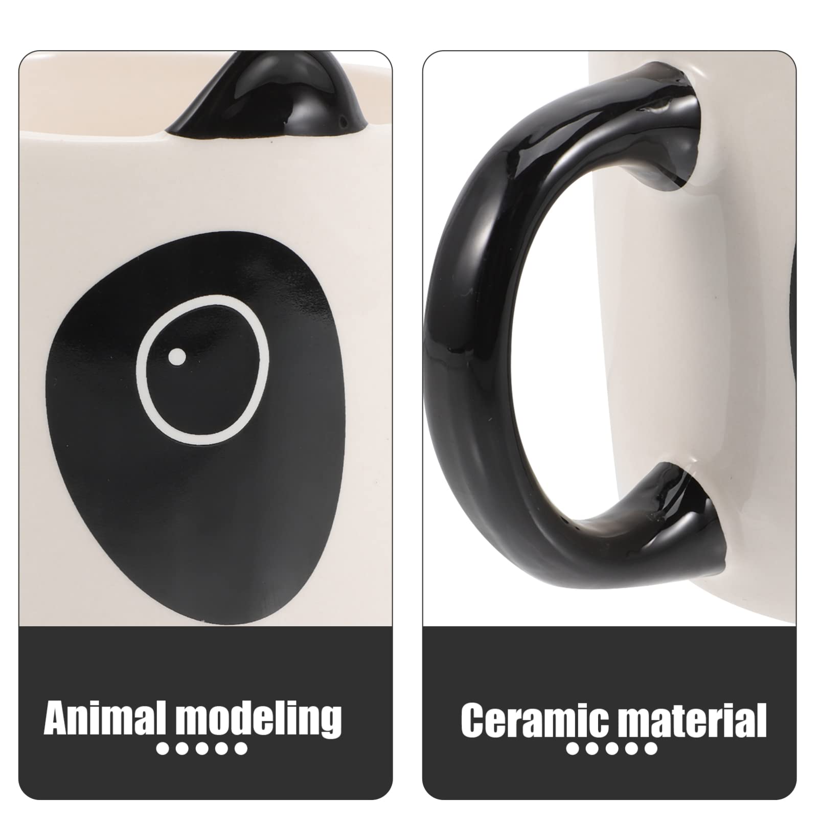 Zerodeko Keramikbecher für Kaffee Tee und Milch Wasserbecher für Zuhause und Büro Frühstücksbecher für Müsli und Saft Haushaltsbecher aus Hochwertiger Keramik