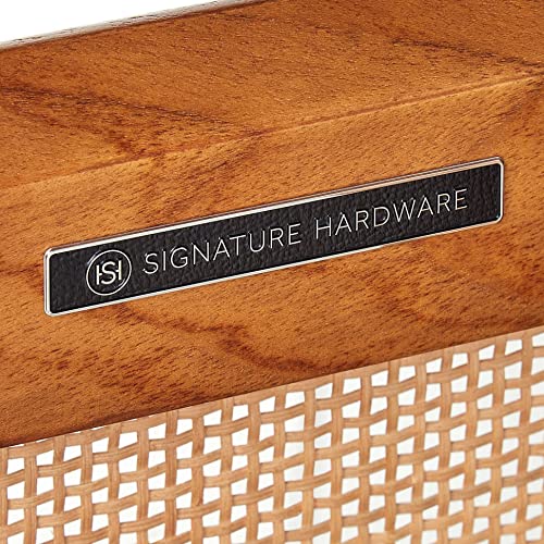 Signature Hardware 953674-36-Rumb-1 Simien 36" Single Vanity Set With Teak Cabinet, Vanity Top And Rectangular Undermount Sink - Single Faucet Hole #TOP6