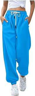 Womens Cinch Bottom Cargo Pants Tie Elastic Waist Soft Comfy Jogger Pants Running Sweatpants Lounge Wear with Pockets