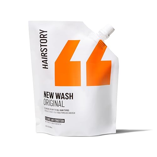 New Wash - Limpiador de cabello original, bolsa de 20 onzas, rutina de cuidado del cabello natural y libre de crueldad para eliminar el aceite,