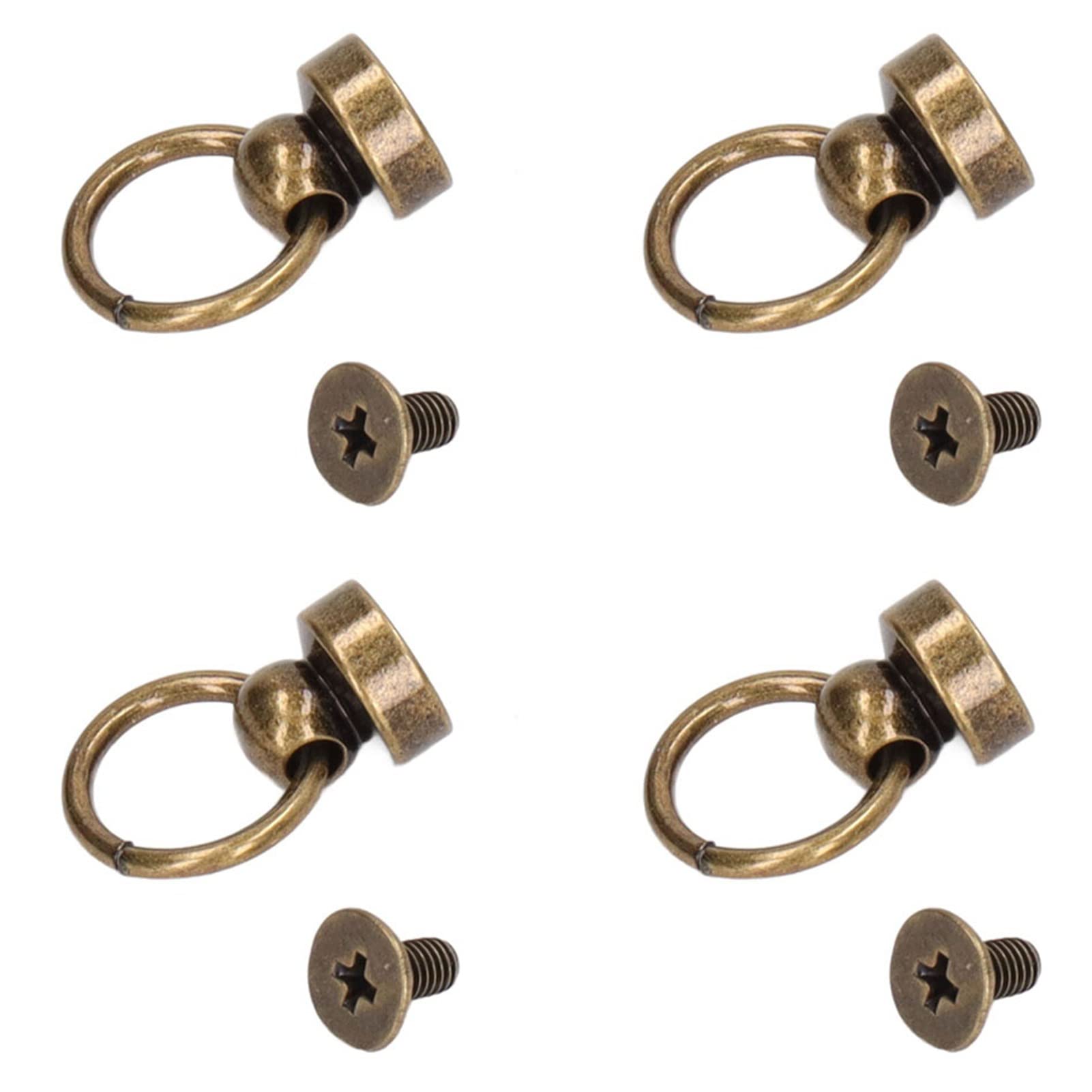 Kit de Remaches de Cuero 200 Juegos Remaches de Latón de 9 Mm Tachuelas para Monederos Tachuelas Grandes Bolsas de Ropa Zapatos Teléfono Dobles Tela para Ropa (Bronce antiguo)