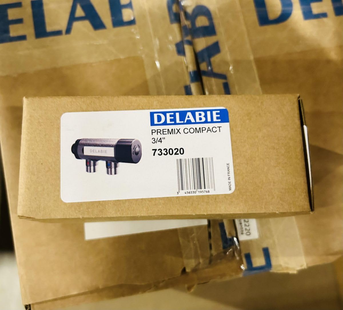 mitigeur thermostatique - pour distribution eau de 30 à 60 degrès - delabie 733020