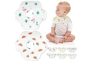 8-Pack Multifunctional 360° Rotate Baby Bibs