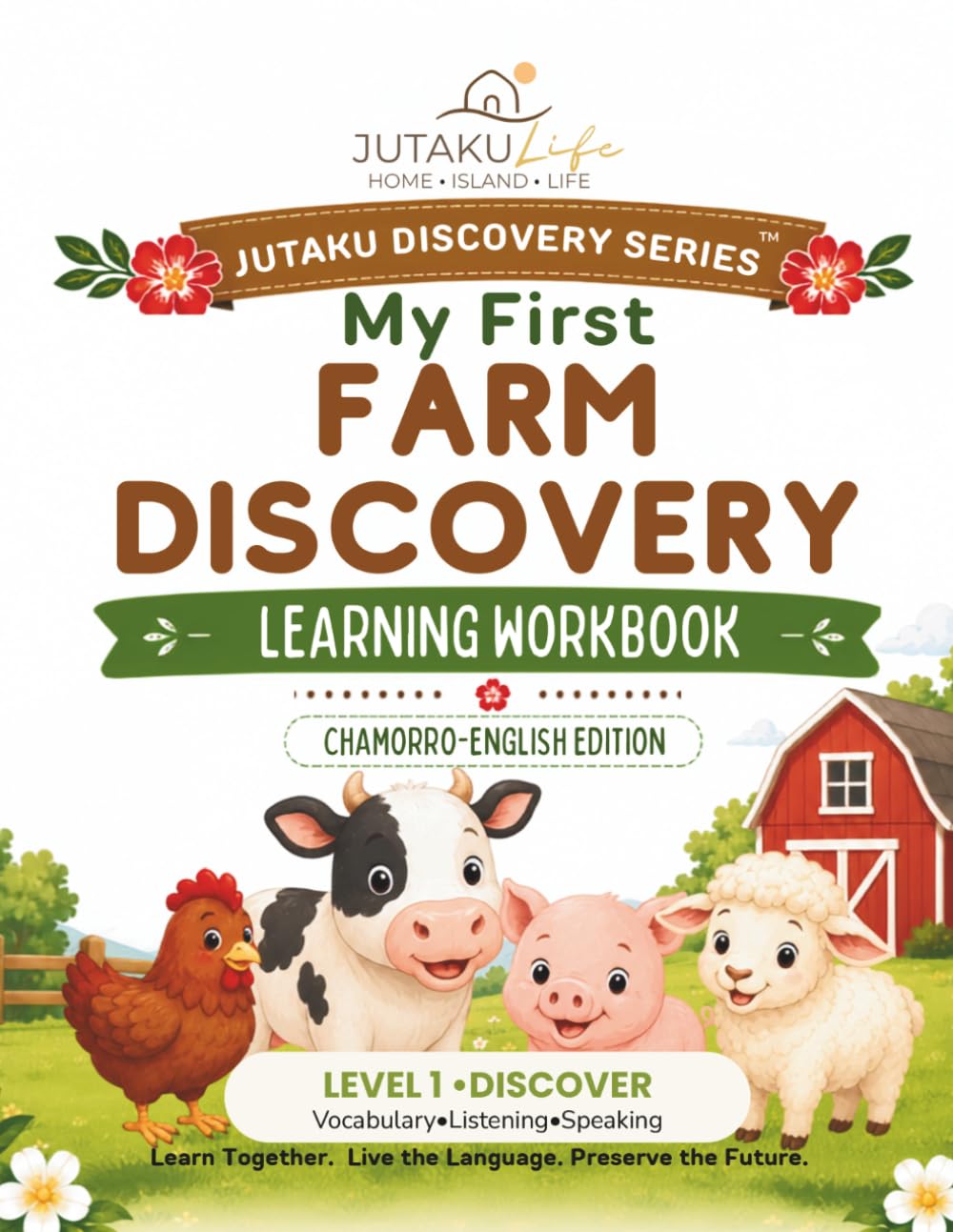 My First Farm Animals Learning Workbook: Chamorro-English Workbook for Early Learners