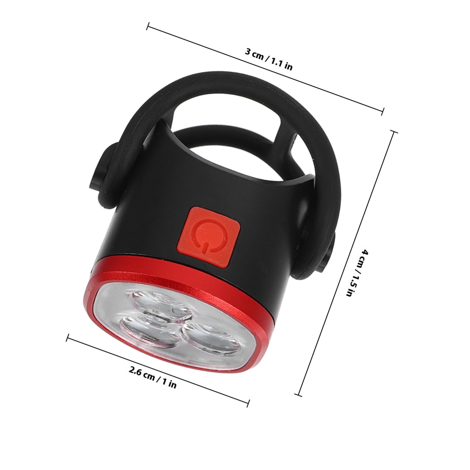 Cabilock Luces para Bicicleta Delantera y Trasera USB Recargables 1 Juego | Batería 300mah, Modos Múltiples, Diámetro de Manillar 22-38mm, Abs y Aleación de Aluminio