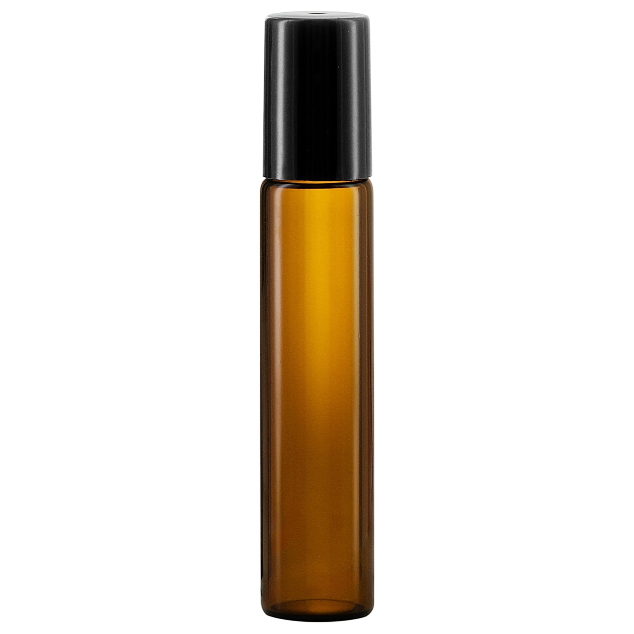 Bouteilles roll on huiles essentielles 10 ml - 5 récipients en verre ambré rechargeable pour aromathérapie, parfums ou massages