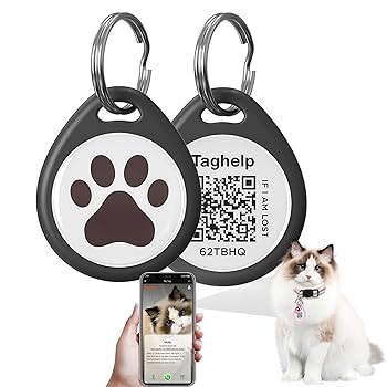 Amazon.com: QR Code Cat ID Tag - Free Online Profile, No