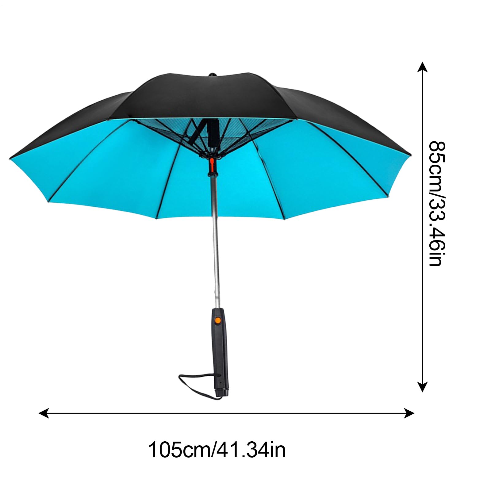 Genérico Paraguas Con Ventilador - Paraguas De Viaje 3 En 1 Con Ventilador Y Señor | Sombrilla De Enfriamiento Protección UV | Abanico Refrigeración Con Nebulizador Para Pesca, Golf, Terraza, Y Viaje
