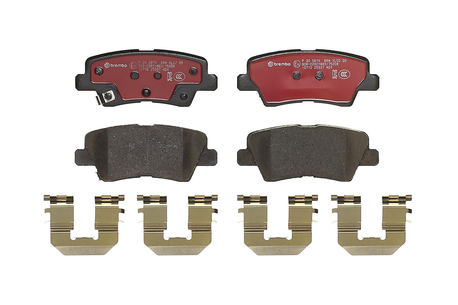 Brembo - Xtra - P 30 067X - Pastiglia Freno - Posteriore, set di 4