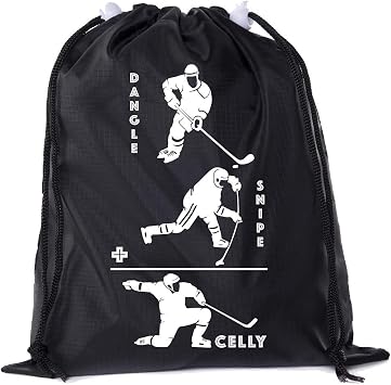 Mato & Hash Mini Hockey Drawstring Bags | Mini Gift Bags for Parties, Teams, and Promotional Events!