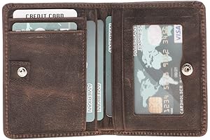Fabio's Full-Grain Leather Wallet for Men: Zipped Security, Style, and Functionality