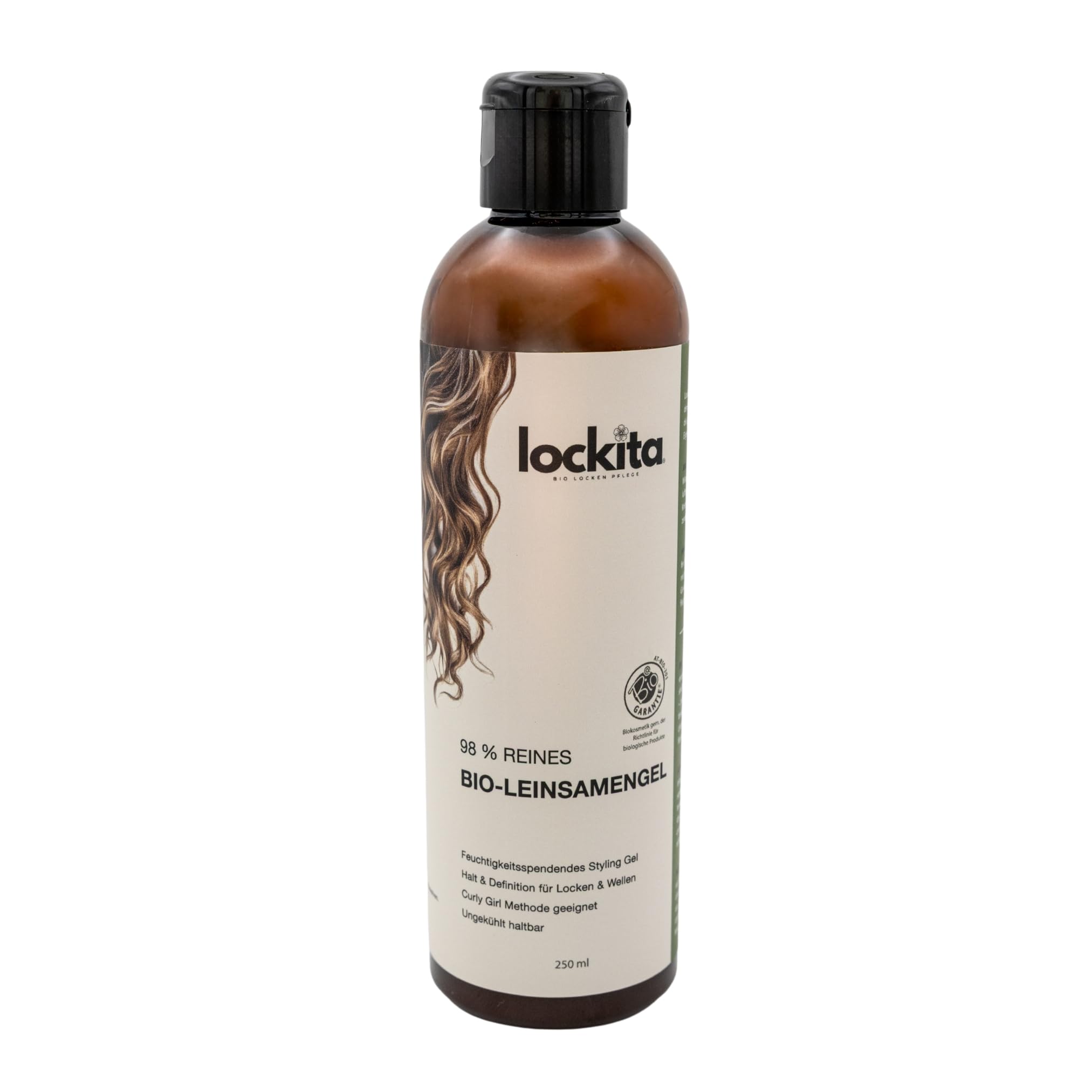 98% reines Leinsamengel für Haare & Locken- Anti Frizz Lockengel Naturlocken – Scrunch Gel - Curl Gel – Bio Styling Gel – ohne Silikone – Curly Girl Methode geeignet