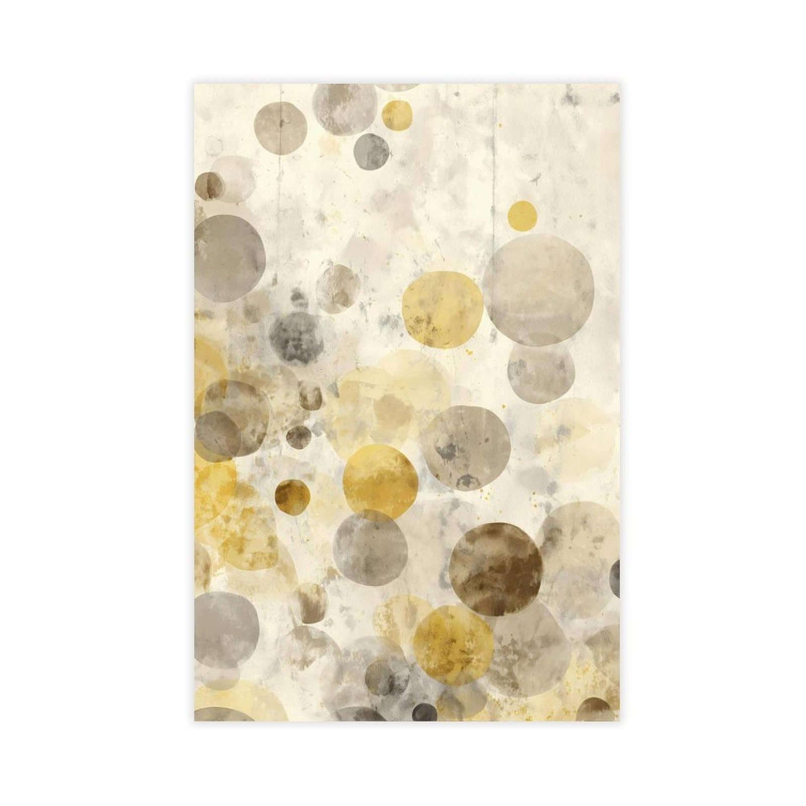 Ywtjax Unframe-Style Abstract Circles Poster Canvas Poster For Living Room Decor Gift