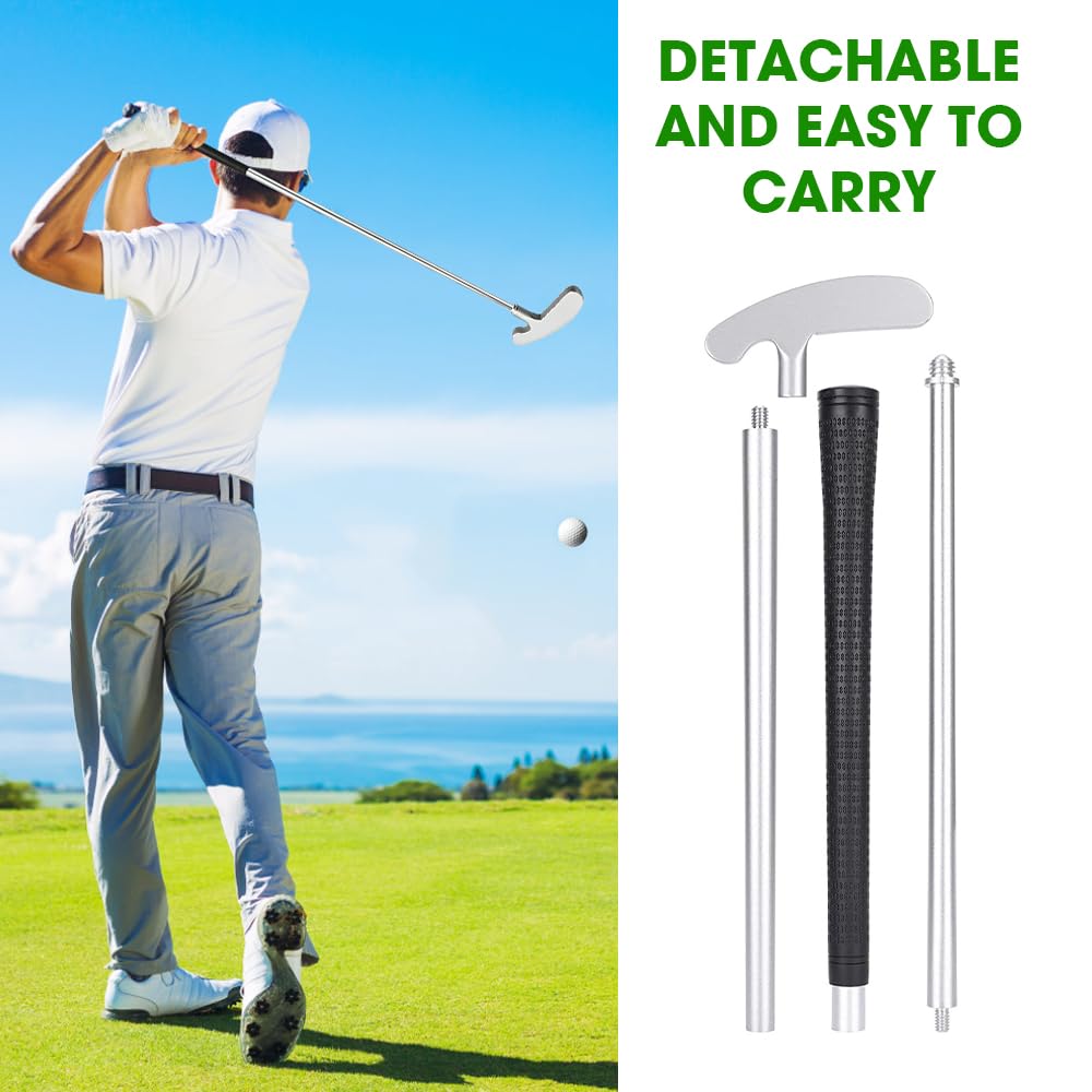 mizikuu Übungsschläger Putter Kit, Golfschläger Golf Büro Set mit 84.5cm Abnehmbarem Übungsschläger Tragetasche und 2 stürk Bällen Golfschläger Kit ist Sowohl für Putt-Übungen Zwischendurch