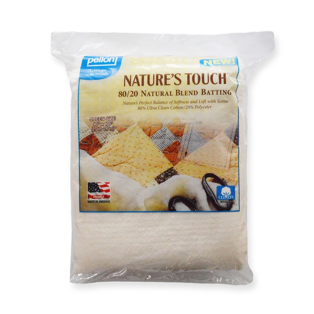 Pellon EB-120120 Nature's Touch Natural Blend 80/20 Batting, King-Sized 120 in. x 120 in.