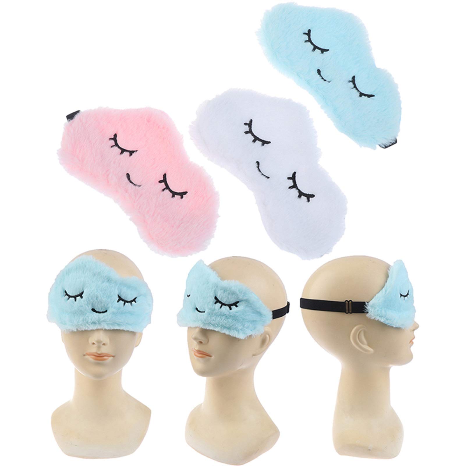PEVSCO Masque pour les yeux masques doux pour les yeux masque nuage pour les yeux yeux cils mignons ombre de sommeil masque pour les yeux aide au sommeil Patch pour les yeux cadeau masques pour dormir