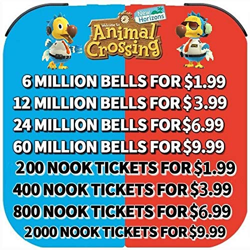 Bells Nook Miles Tickets Fish Bait Animal Crossing New Horizons Fast