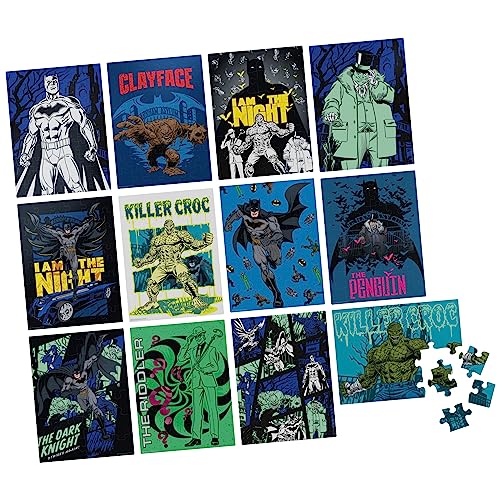 Spin Master Games 6063956 Dc Comics, Batman 12 Pack Jigsaw Puzzles Superhero Gotham Killer Croc Dark Knight Clayface Riddler Penguin thumb #2