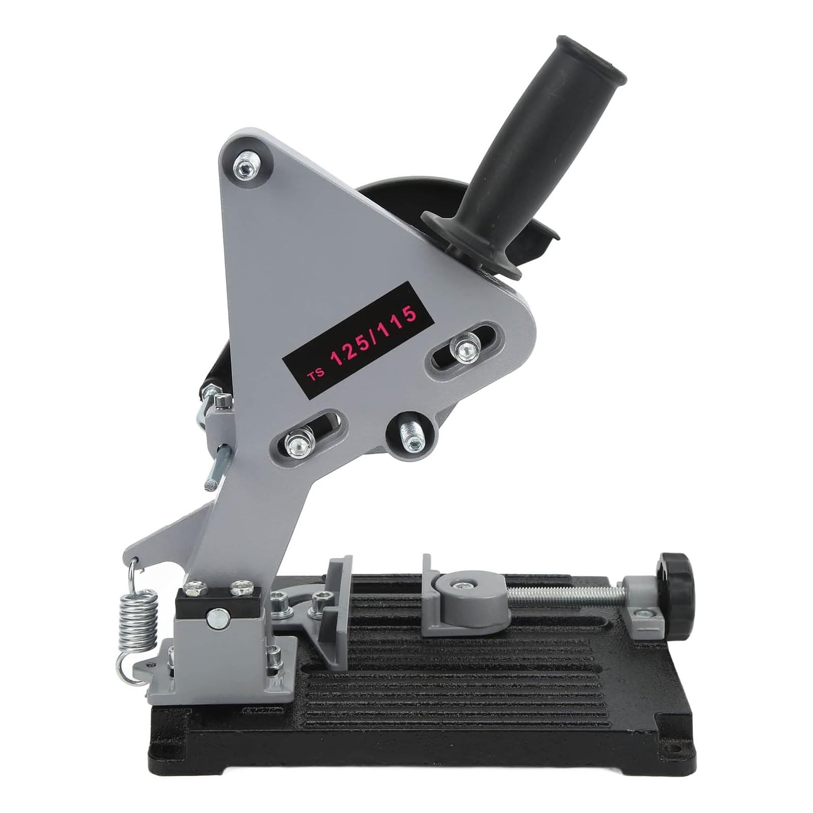 Supporto per smerigliatrice angolare, Staffa di Supporto per smerigliatrice angolare con Telaio in Lega di Alluminio e Base in ghisa, Compatibile con smerigliatrici angolari da 100-125 mm