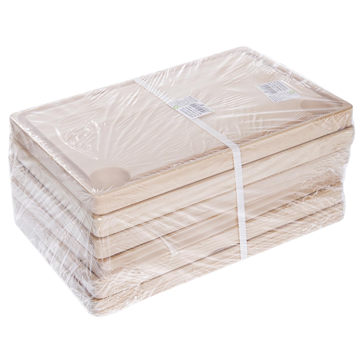 Tabla de Madera Cocina. Pack 6 Unidades 32x22cm. 2cm de Grosor. Tabla Carnes, Tabla de Cortar. Pescados, Verduras en Hostelería, Bar, Restaurantes, Hogar (32x22cm)