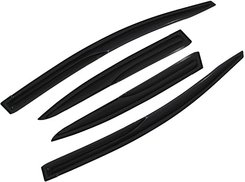 Visera de ventana ondulada 3D estilo JDM para ventana de montaje exterior, protectores de lluvia compatibles con Honda Civic Sedan 2012-2015 disponible en Yaxa Guatemala