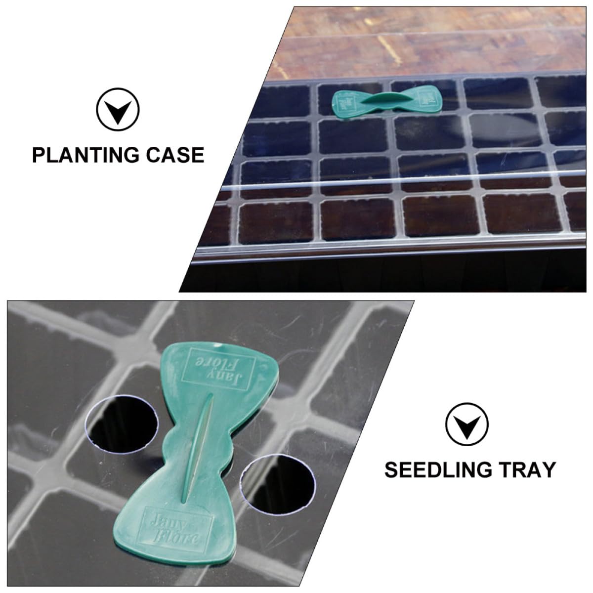 SHINEOFI Lot de 3 Sets de Sets de Plateaux de Germination en PVC Noir Couvercle Transparent, 24 Alvéoles pour Semis, Maintien de Chaleur et Humidité, pour Graines et Plantes