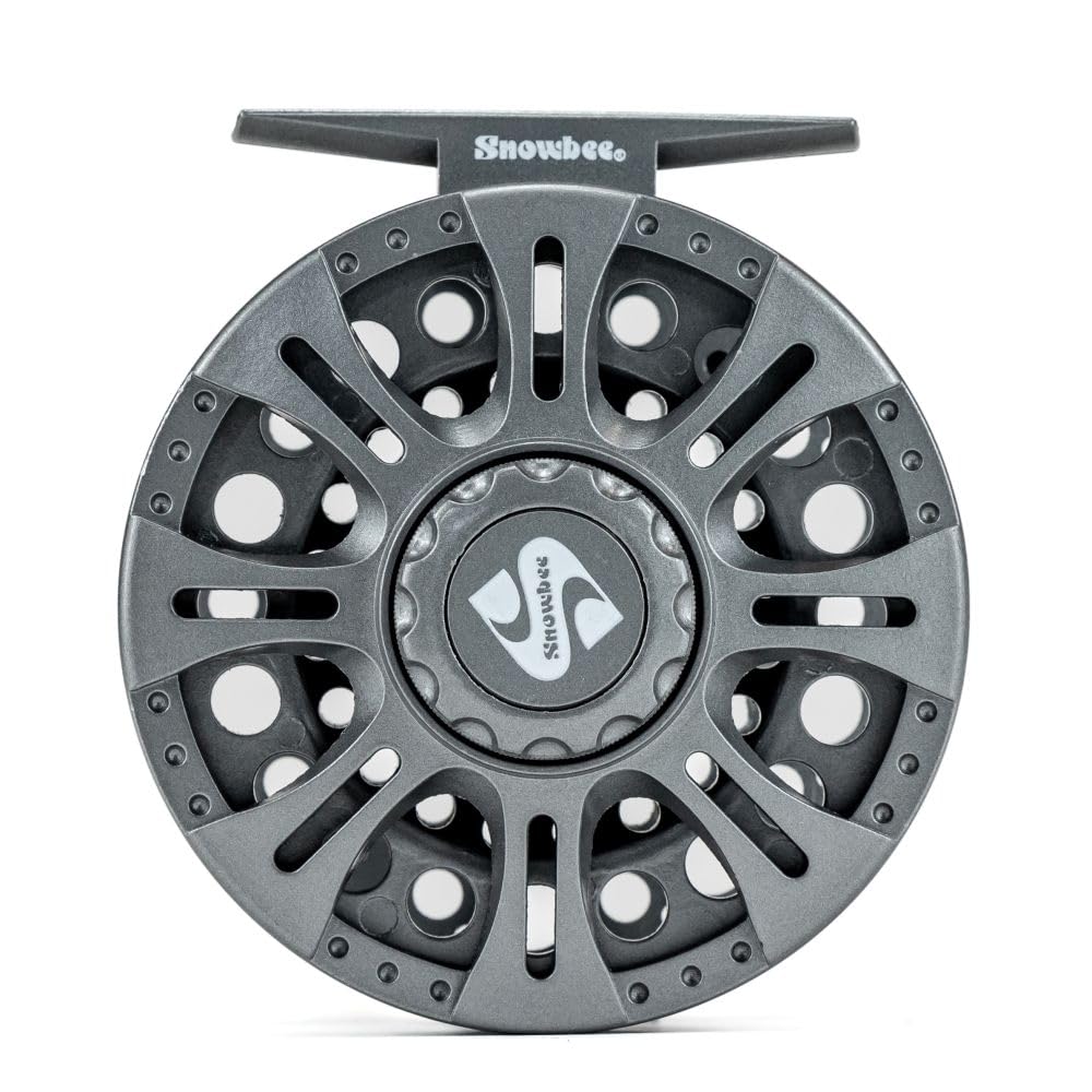 Snowbee Classic 2 Fly Reel - #7/8 Large Arbor, Fibreglass-Reinforced Nylon Body, Rear Drag, Quick-Release Spool, Suitable for Stillwater & Reservoir Trout Fishing