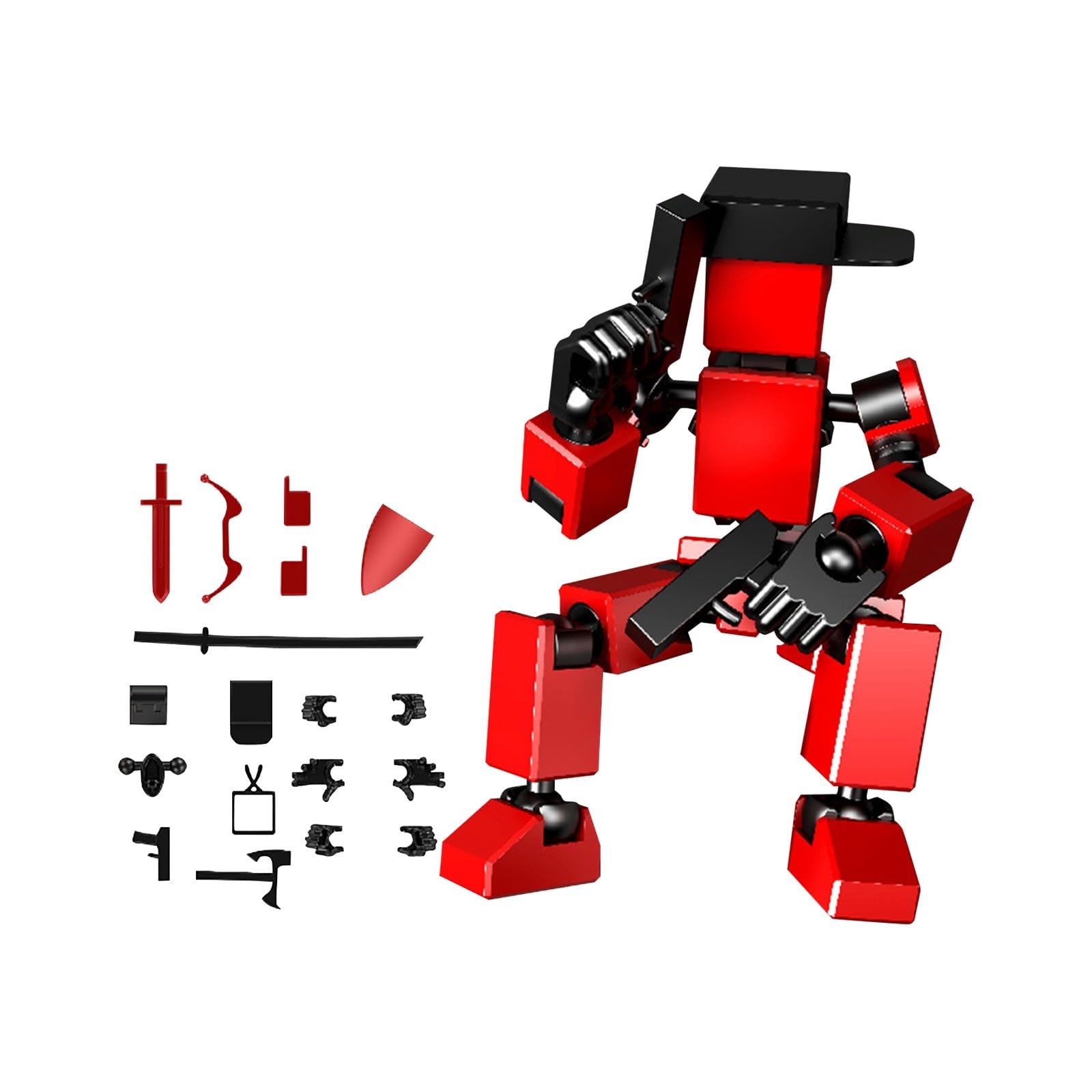 Mini Titan 13 Action s Hip Hop Dummy Robot Action Toys Stick Multi Joints Movable Desktop Decoration A08
