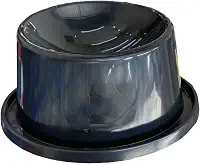 MY PET BRASIL Comedouro Alto Ergonômico e Anti-Formiga para Gatos Adultos - Preto