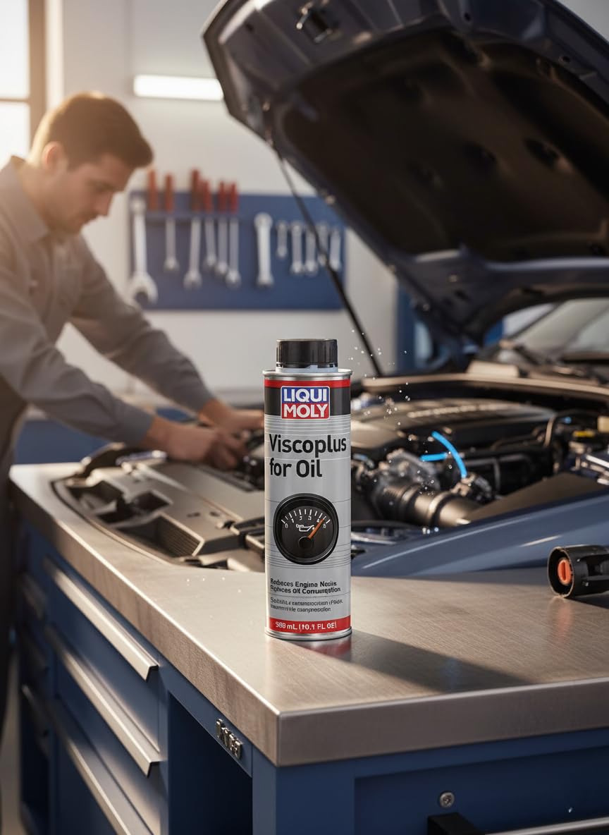 LIQUI MOLY Viscoplus for Oil 300 ml – Motor Oil Viscosity Stabilizer Additive for Gas & Diesel Engines, Helps Reduce Wear & Oil Consumption, Compatible with Synthetic & Mineral Oils, Turbo Safe - 3