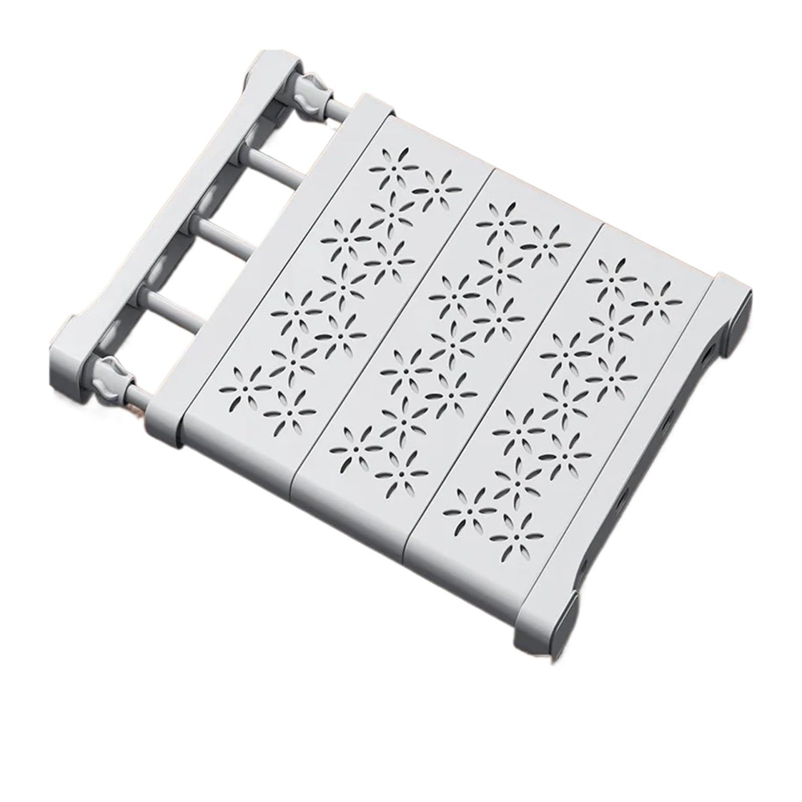 Étagère de Rangement Extensible Multicouche for Garde-Robe, Gain Place, séparateurs en Plastique for vêtements, Chaussures et accès pour Armoire, Armoire, Cuisine, Salle de Bain(White2 S)
