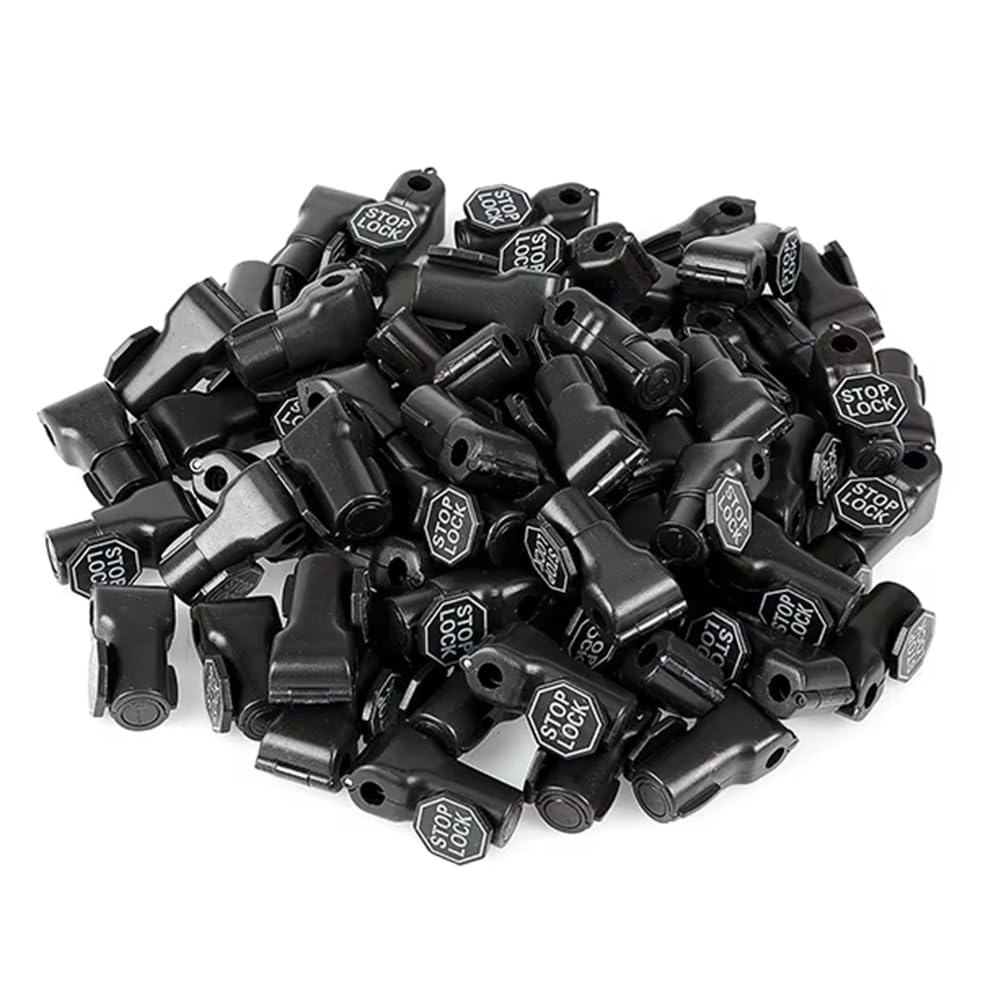 Littimoon 100pcs 6mm Anti-Theft Locks Device Retail Shop Supermarket Peg Hook Stop Lock Pegboard Safety Display Hook Lock