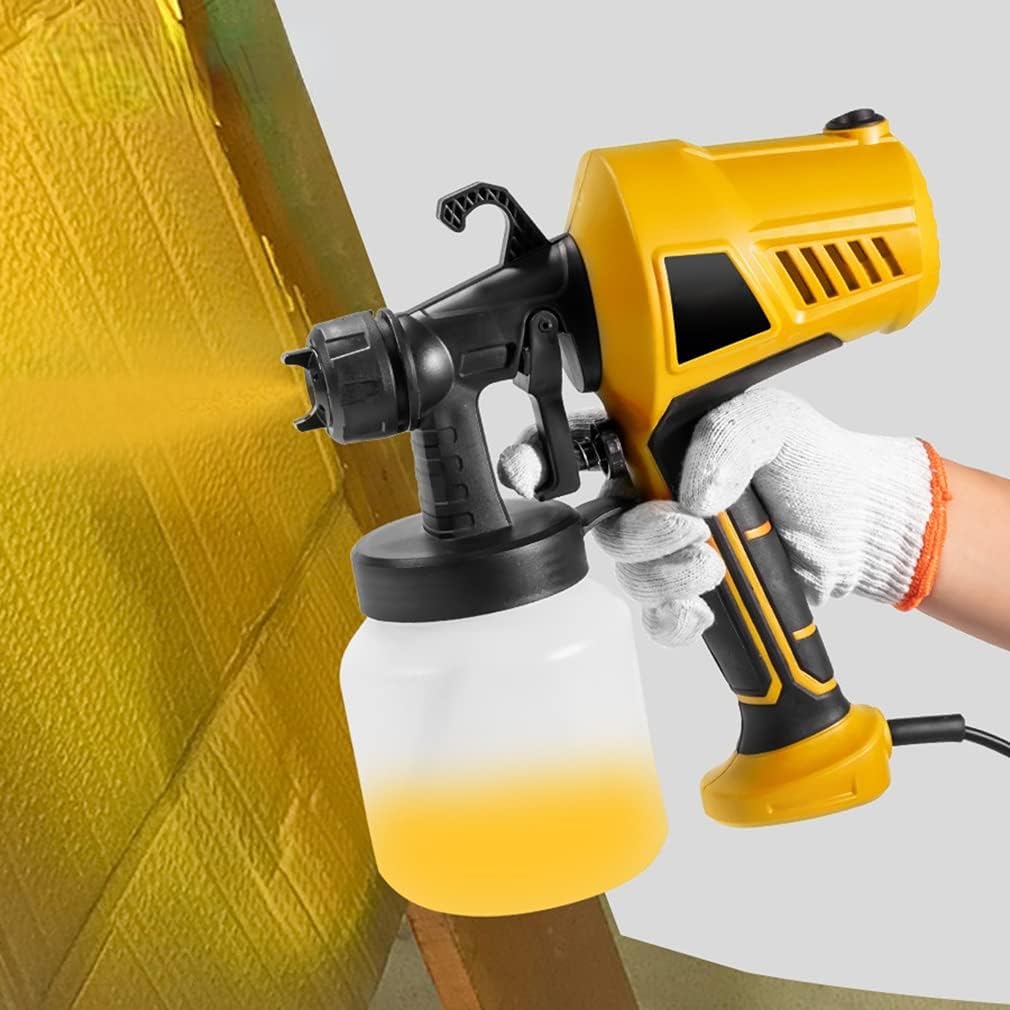 Wysokociśnieniowy elektryczny pistolet natryskowy, 500 W z 5 dyszami, pojemnik 700 ml do wydajnego malowania
