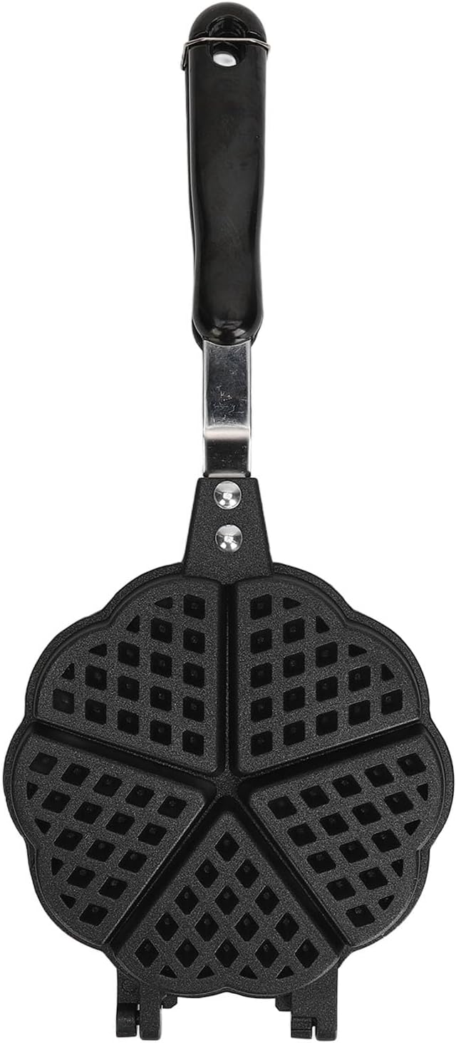 RNNDSQA Waffle Maker Pan, 5.9in NonStick Stovetop Waffle