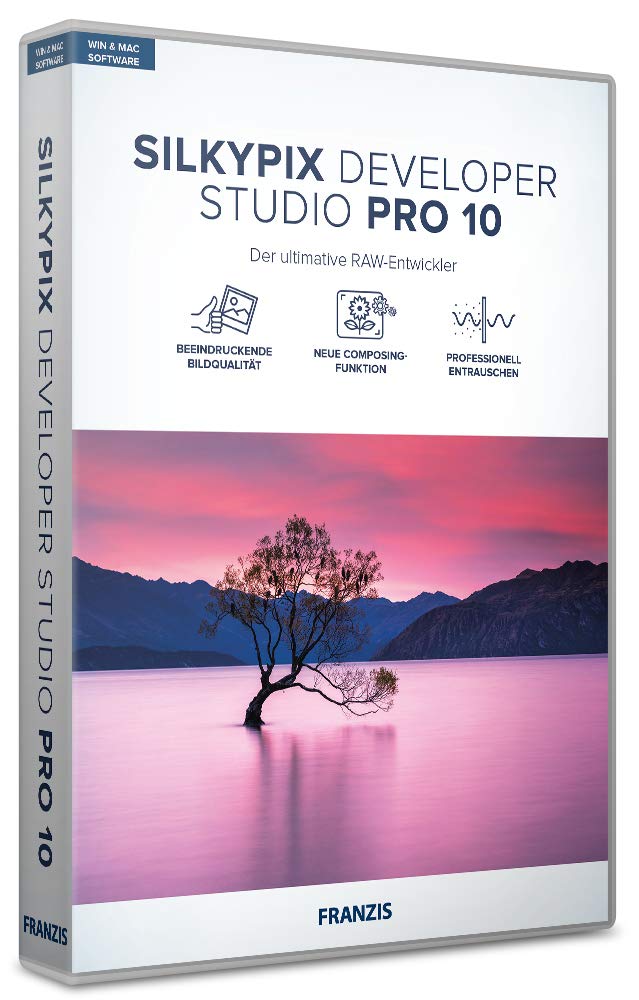 FRANZIS Silkypix Developer Studio Pro 10|10|2 Geräte|ohne Abo|PC/Mac|Disc|Disc