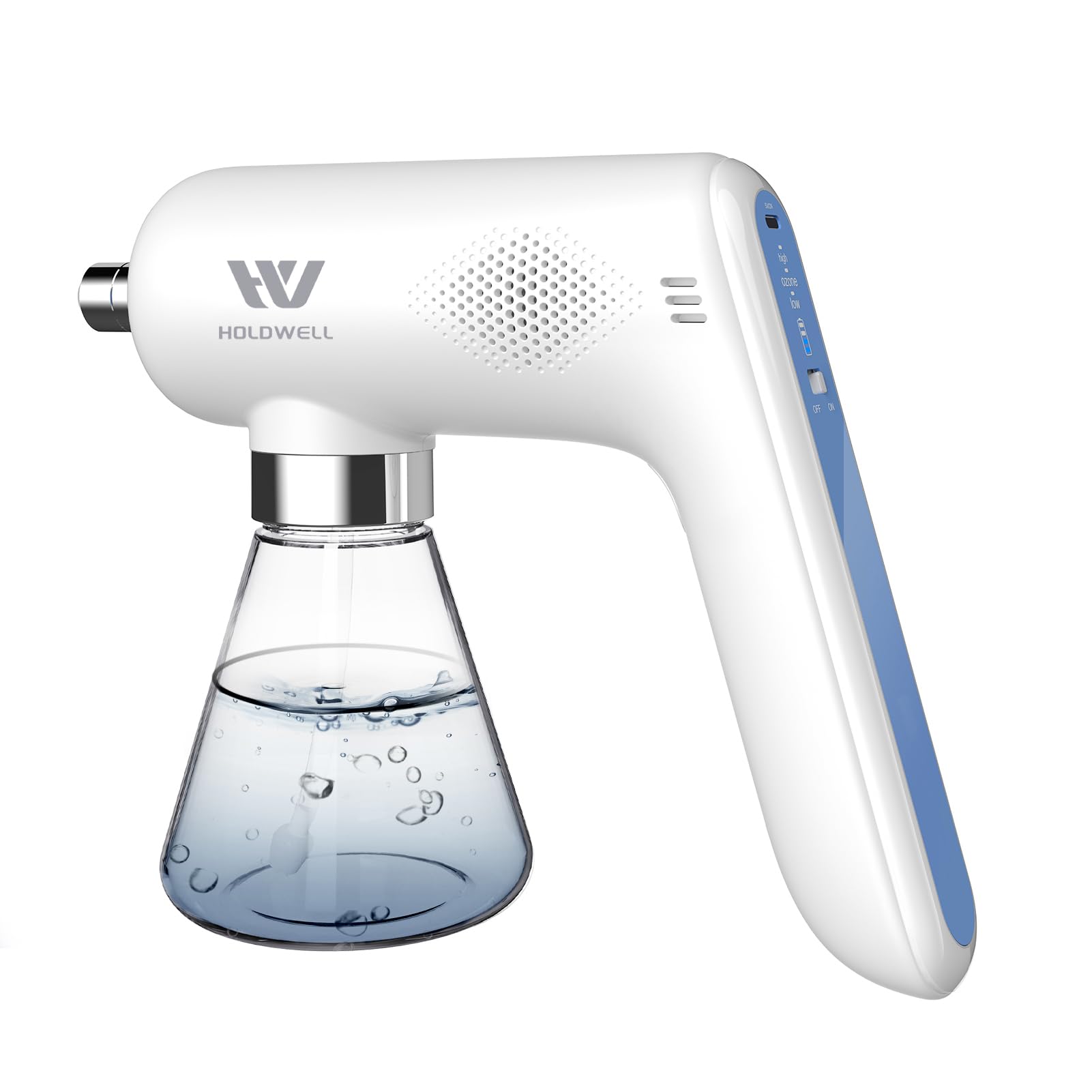 Photo 1 of ***MISSING PARTS***
Ozone Disinfectant Fogger Machine, O3 Generator Removable Nozzle Air/Odor Clean, Handheld Cordless Electric Nano Sanitizer Spray Gun for Touchless Sanitization Deodorate (White)