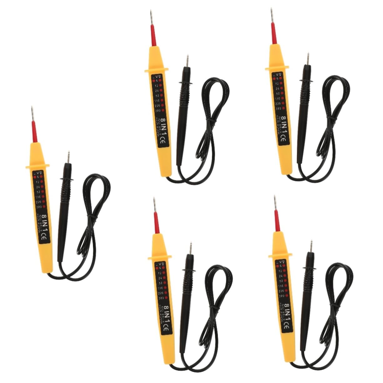 OUNONA 5 Pièces Instrument De Détection De Tension Testeur De Tension Et De Continuité Outil D'Entretien De Voiture Testeur De Tension Testeur De Sensibilité De Tension Détecteur De