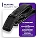 BELTAWAY NARROW for Women No Show Adjustable Stretch Belt – Designed to Fit Through Skinnier Belt Loop-Invisible Flat Thin Buckle, Flexible Fit, Easy to Use, & Ideal for Everyday Wear–1 Inch Wide