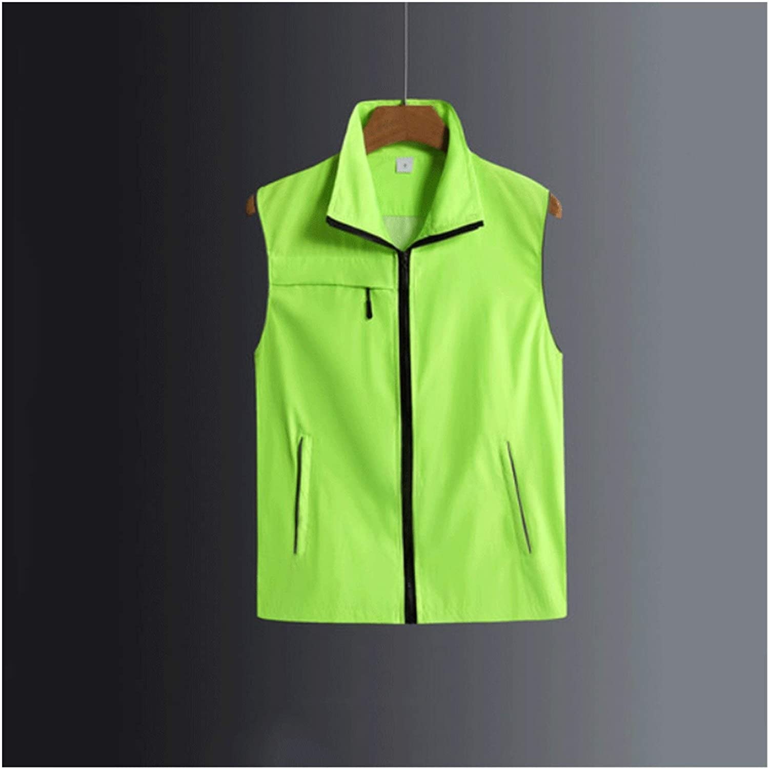 gilet riflettente, With Pockets And Zipper Activity Vest Reflective