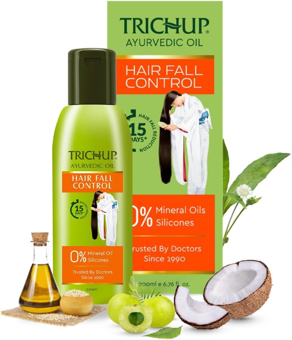 Trichup Hair Fall Control Herbal Hair Oil (200 ml x 2) (Pack of 2)