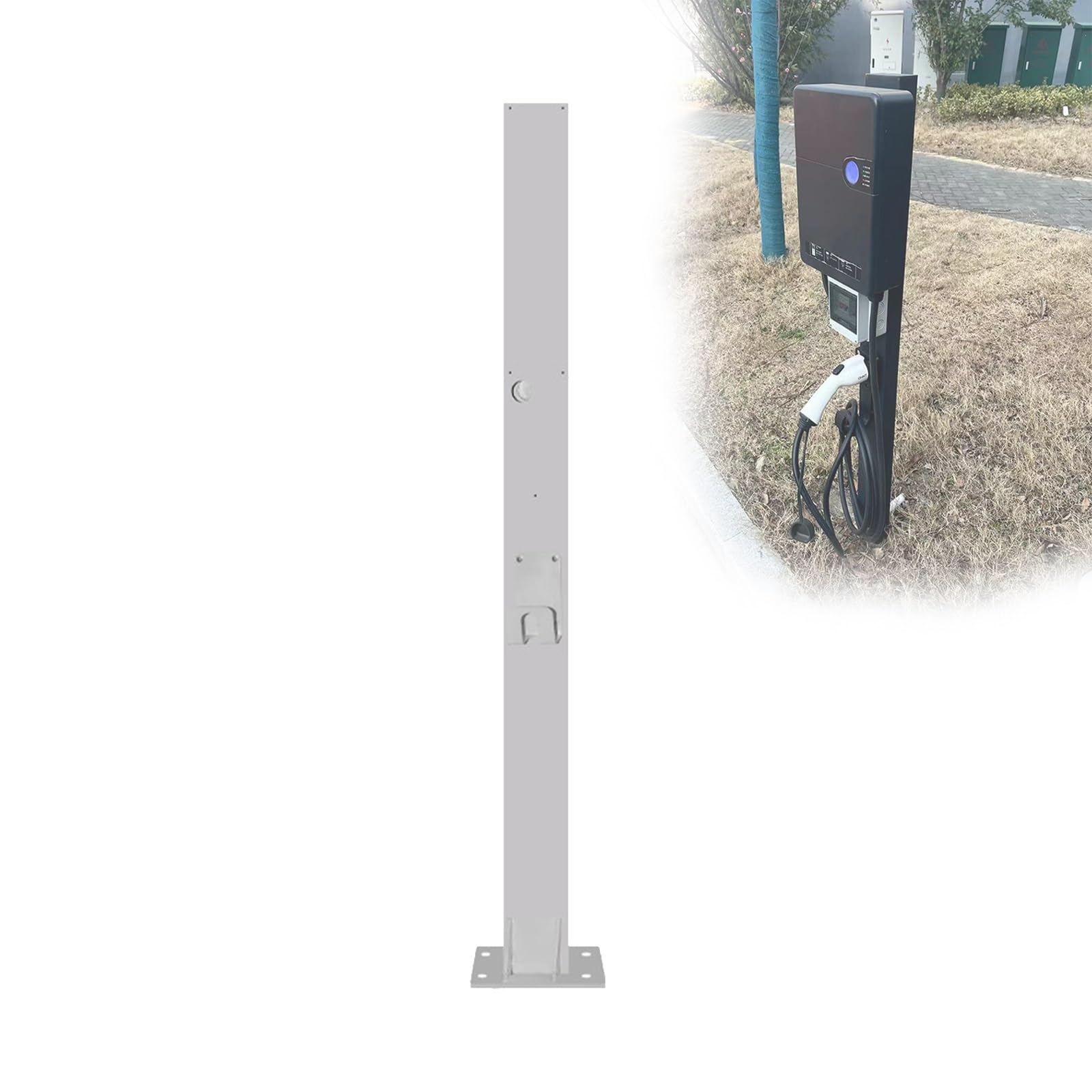 Supporto di Ricarica per Veicoli elettrici all'aperto, piedistallo di Ricarica per Veicoli elettrici per Stazione di Ricarica, palo di Ricarica per Veicoli a energia Nuova, Montaggio a pavim