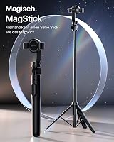 andobil Mágneses Szelfibot Állvány MagSafe Kompatibilis, Bluetooth Távirányítóval, 160 cm-ig Kihúzható Tripod iPhone 16/15/14/13 Telefonokho 2