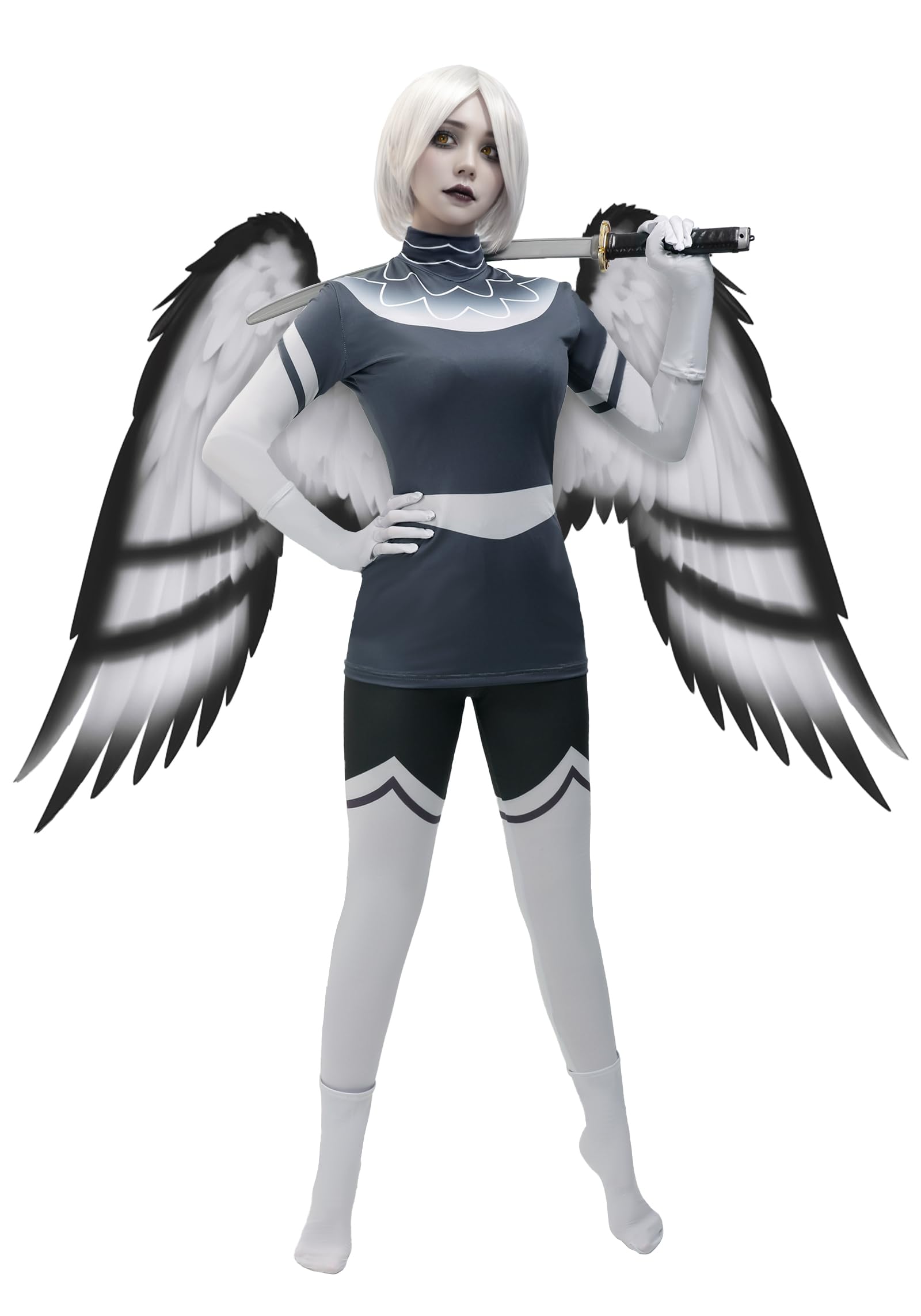 C-ZOFEK US Size Cosplay Costume with Dress Leggings and Gloves for Women Halloween