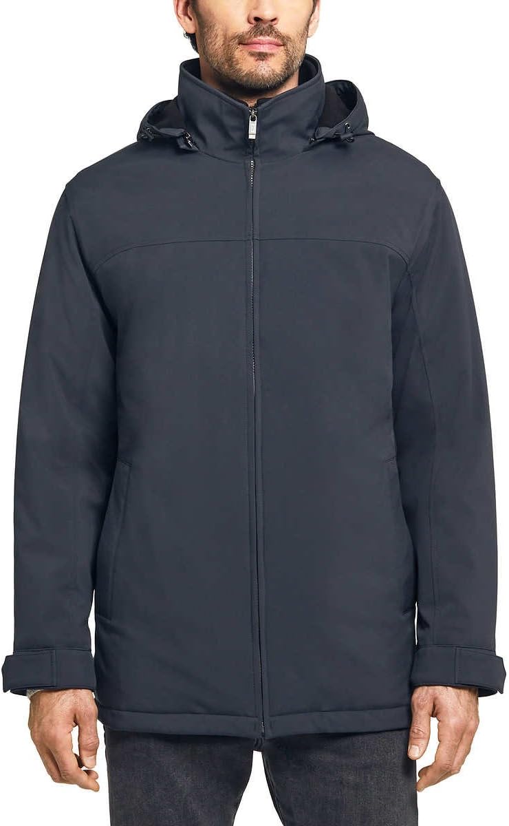 Weatherproof Mens Ultra Tech Stretch Jacket (Blue, Size Large)