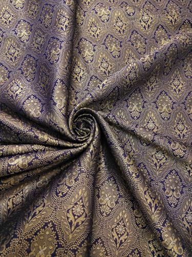 Brocart de soie jacquard victorien violet étoffe pour décoration d'art