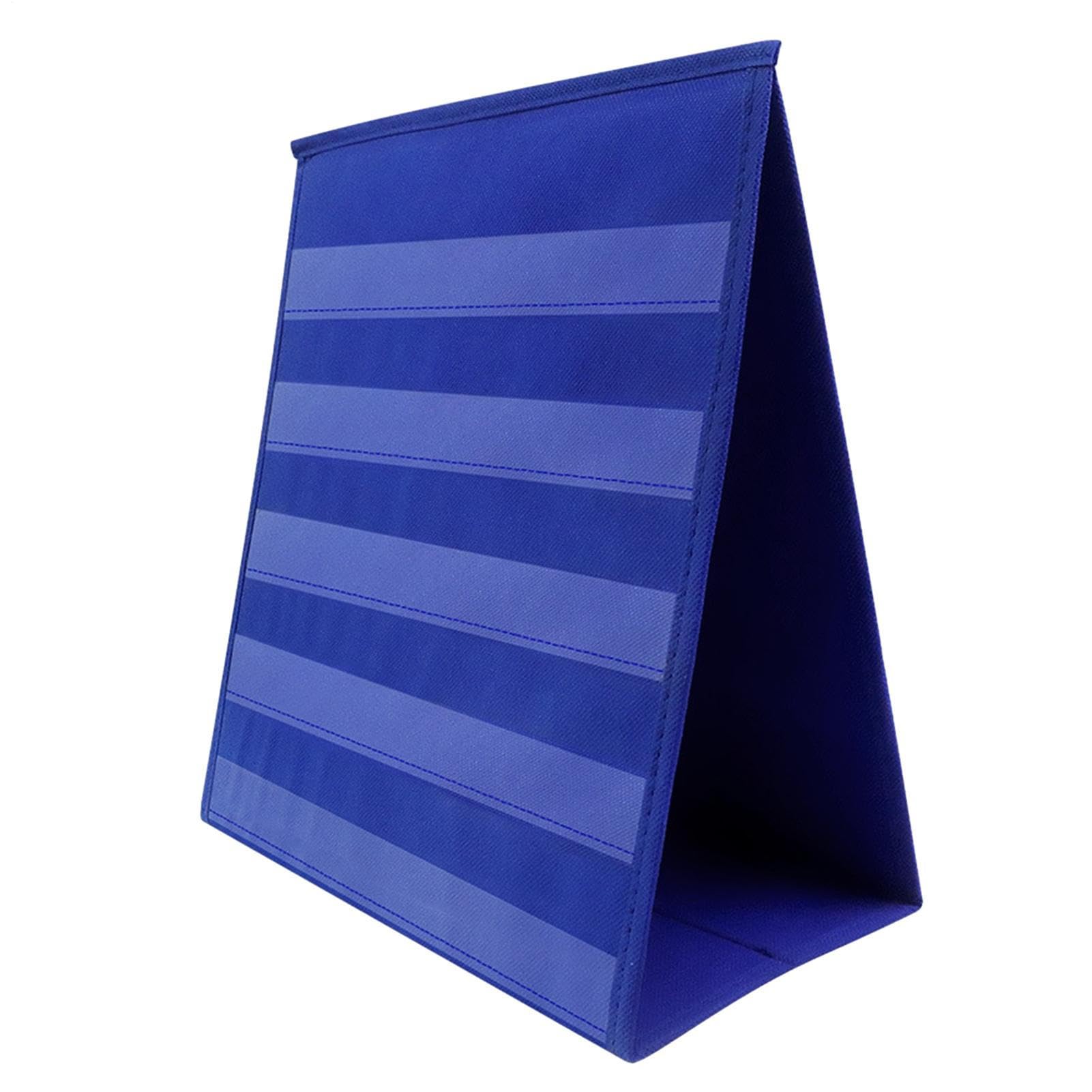 Tabletop Desktop Pocket Chart Holder Self-Standing 30.5 X 15.5 X 33.5cm Table Double Sided Tabletop Communication Board Visual Timetable For Kids Classroom Supplies