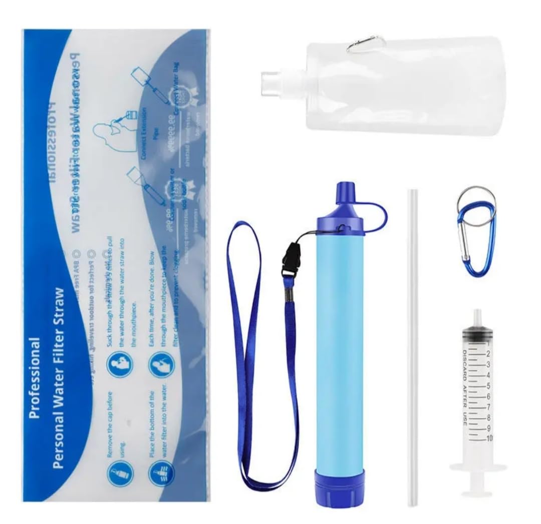 Kit Supervivencia Especial apagon Completo! Mochila potabilizador Camping Gas Radio a manivela Linterna etc