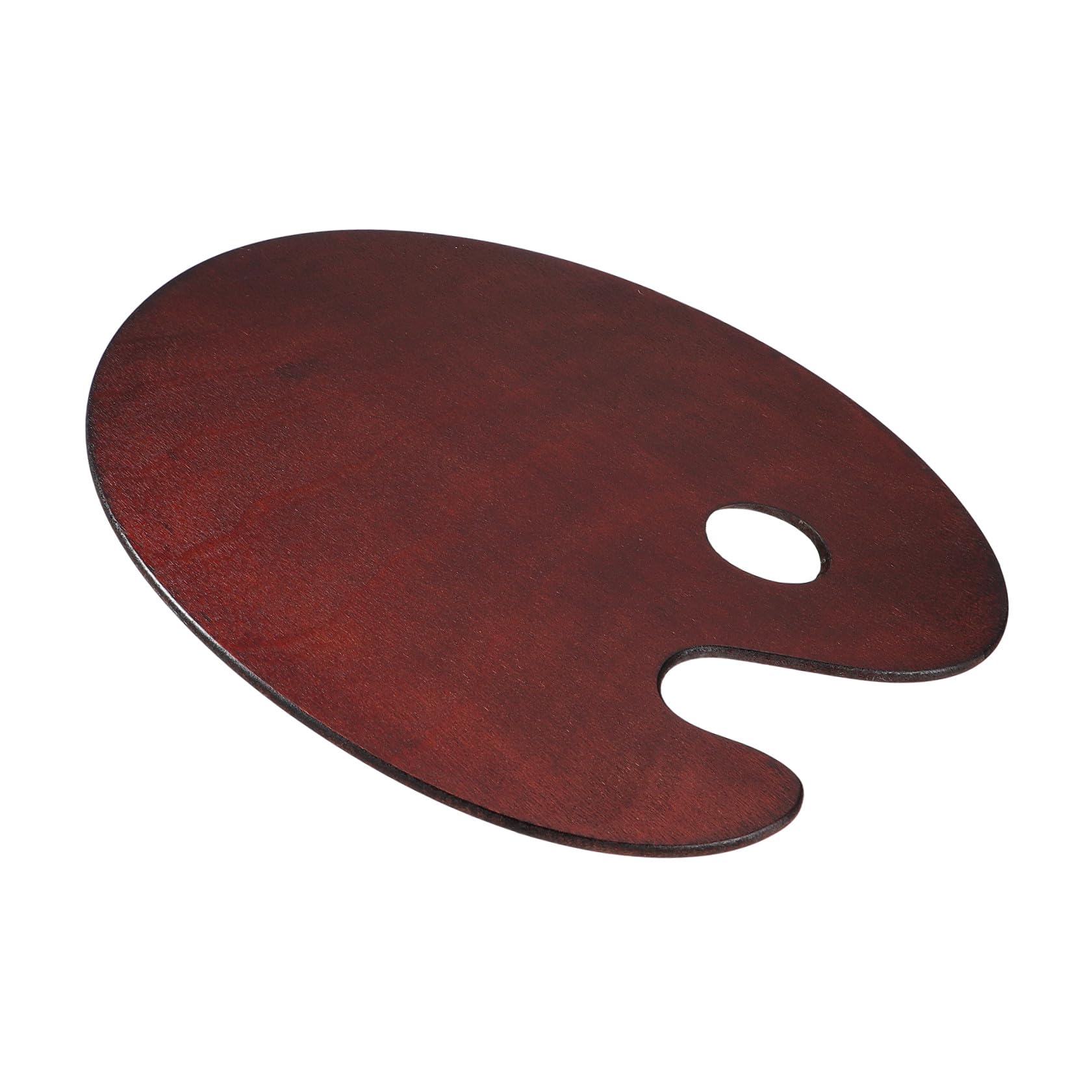 Paleta de madera con orificio ergonómico para mezclar pintura sin fatiga en la mano 8