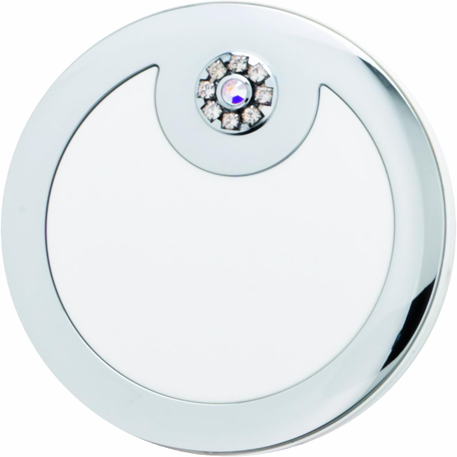 Danielle Enterprises Pearlized Round Compact, White